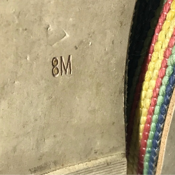 Jeffrey Campbell Womens Sz 8‎ Leather Espadrille Platform Wedge Shoe Ankle Strap - Picture 12 of 16